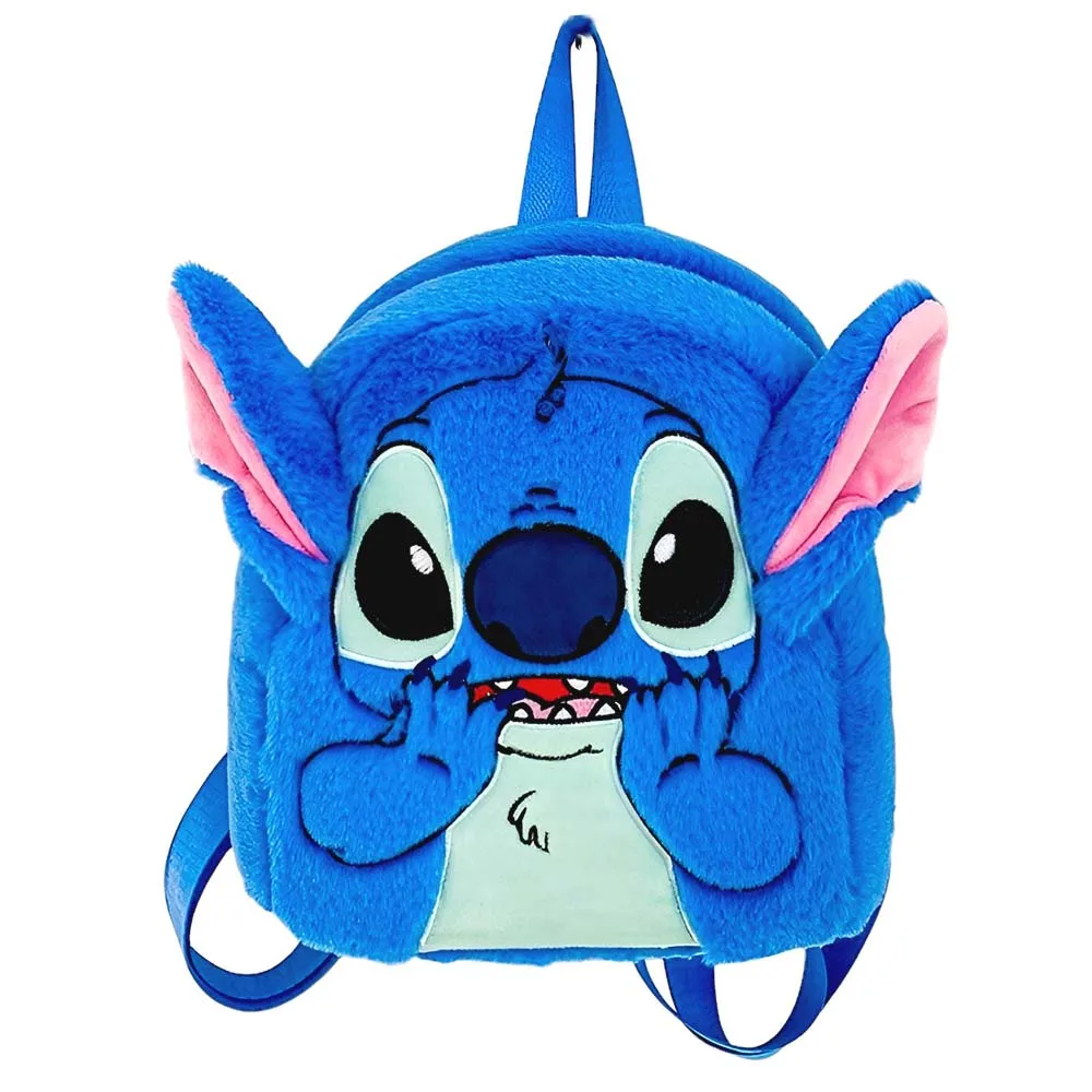 VIP Baby Dolls Stitch Backpack - Λούτρινη Τσάντα Ώμου 21 x 24 x 9,5 cm Γαλάζια