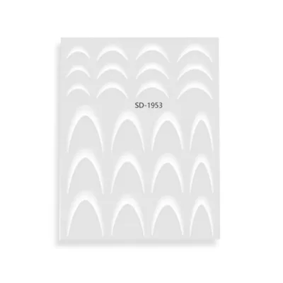 WD Nail Stickers French Manicure White Αυτοκόλλητα Νυχιών Γαλλικό Μανικιούρ & Πεντικιούρ Λευκά