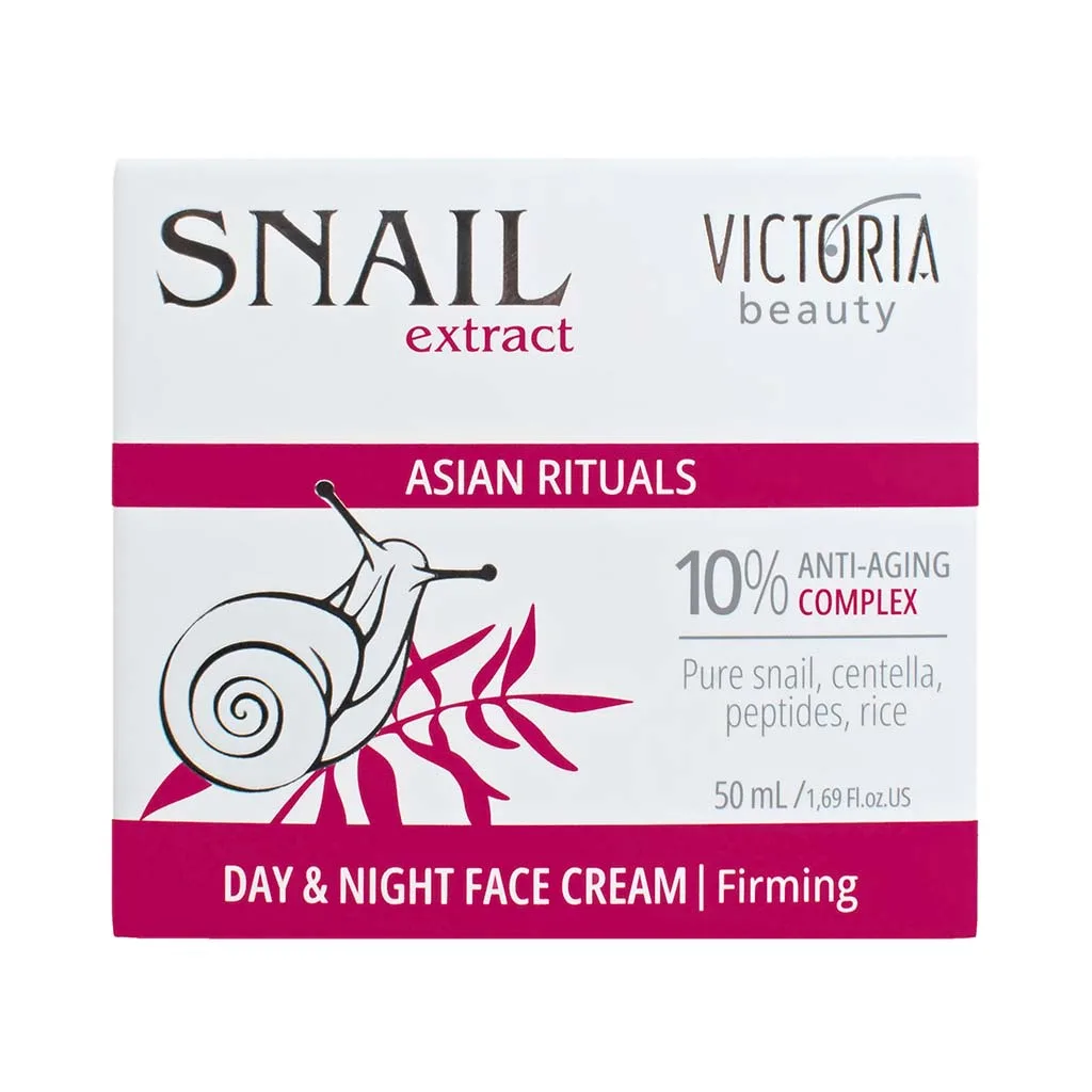 Victoria Beauty Asian Rituals Snail Extract Day & Night Cream Firming Κρέμα Προσώπου με Έκκριμα Σαλιγκαριού, Πεπτίδια & Ρύζι 50ml Victoria Beauty Asian Rituals Snail Extract Day & Night Cream Firming Κρέμα Προσώπου με Έκκριμα Σαλιγκαριού, Πεπτίδια & Ρύζι 50ml