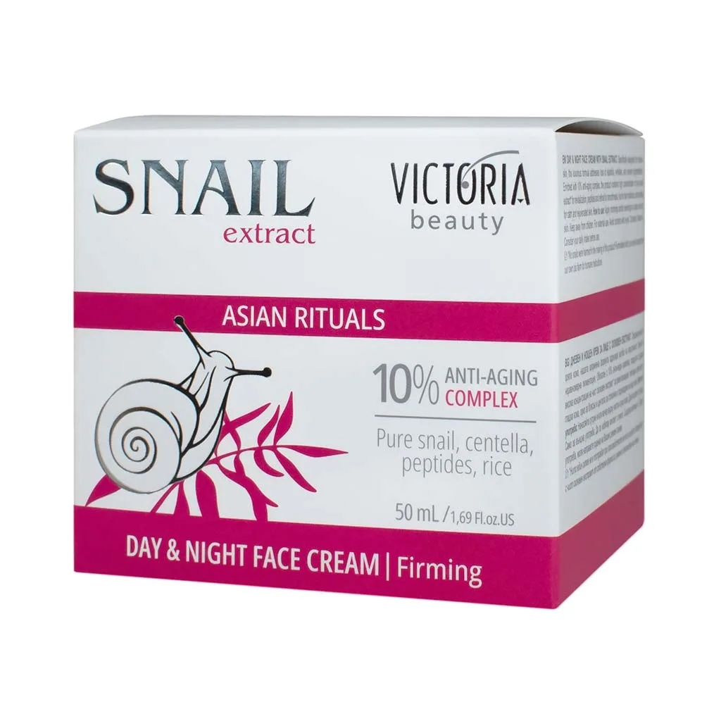 Victoria Beauty Asian Rituals Snail Extract Day & Night Cream Firming Κρέμα Προσώπου με Έκκριμα Σαλιγκαριού, Πεπτίδια & Ρύζι 50ml Victoria Beauty Asian Rituals Snail Extract Day & Night Cream Firming Κρέμα Προσώπου με Έκκριμα Σαλιγκαριού, Πεπτίδια & Ρύζι 50ml