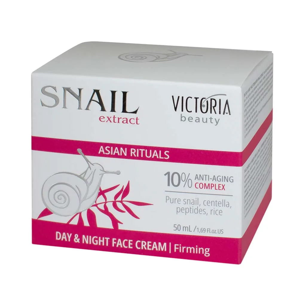Victoria Beauty Asian Rituals Snail Extract Day & Night Cream Firming Κρέμα Προσώπου με Έκκριμα Σαλιγκαριού, Πεπτίδια & Ρύζι 50ml Victoria Beauty Asian Rituals Snail Extract Day & Night Cream Firming Κρέμα Προσώπου με Έκκριμα Σαλιγκαριού, Πεπτίδια & Ρύζι 50ml