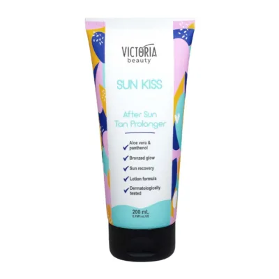 Victoria Beauty Sun Kiss After Sun Tan Prolonger Γαλάκτωμα Σώματος & Προσώπου για Παράταση της Διάρκειας του Μαυρίσματος 200ml
