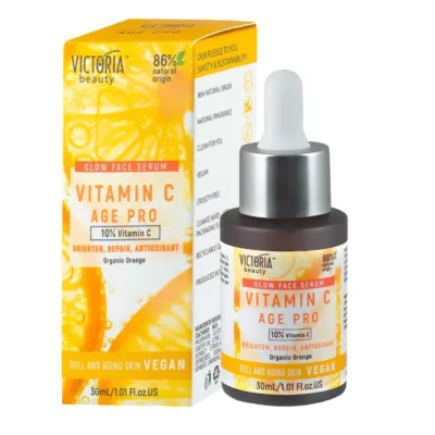 Victoria Beauty Vitamin C Age Pro Face Serum Ορός Συγκέντρωσης 10% Βιταμίνης C για τους Αποχρωματισμούς 30ml