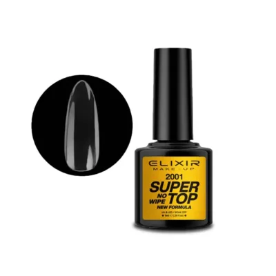Elixir Professional Semi Gel 2001 Super Top Coat No Wipe για Ημιμόνιμο Βερνίκι Νυχιών 8ml
