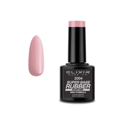 Elixir Professional Semi Gel 2004 Super Rubber Base Nude Pink για Ημιμόνιμο Βερνίκι Νυχιών 8ml
