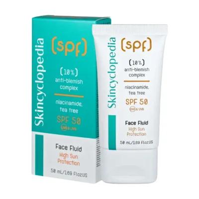 Skincyclopedia Sun Protection Anti - Blemish Face Fluid Αντηλιακό Γαλάκτωμα Προσώπου Για Λιπαρό Δέρμα SPF50, 50ml