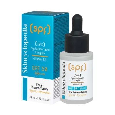 Skincyclopedia Sun Protection Face Cream - Serum Αντηλιακός Κρεμώδης Ορός Προσώπου με Υαλουρονικό Οξύ & Βιταμίνη Β5 SPF50, 30ml