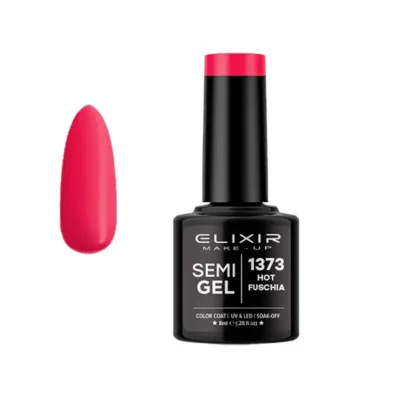 Elixir Professional Semi Gel Ημιμόνιμο Βερνίκι Νυχιών 1373 Hot Fuschia Ροζ Φούξια 8ml