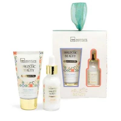 IDC Institute Holistic Beauty Lotus & White Tea Duo Set - Face Cream 50ml & Face Serum 30ml