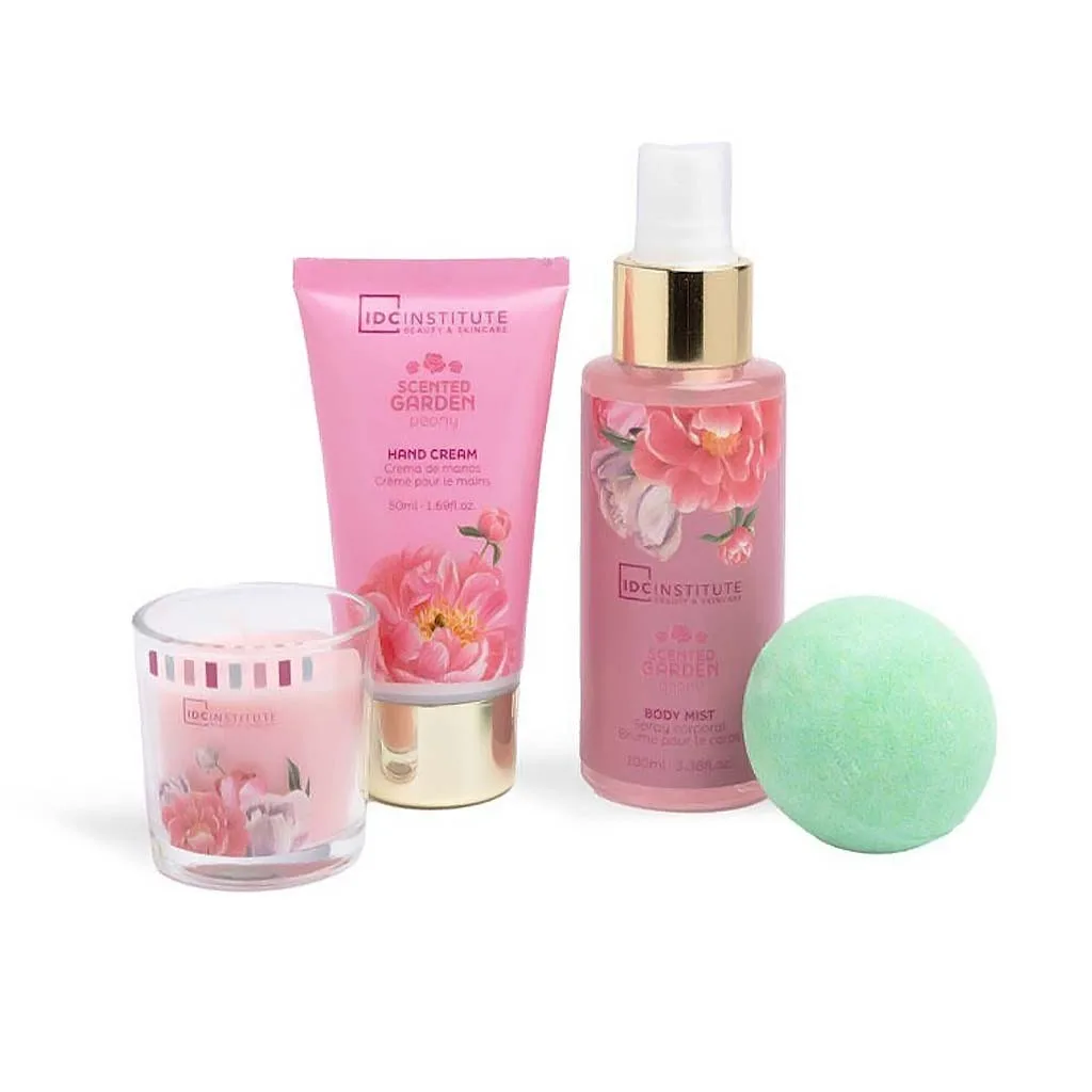 IDC Scented Garden Peony Body & Spa Set 4pcs 19 x 16,5 x 4,5cm