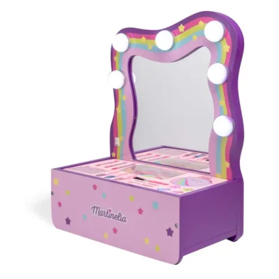 Martinelia Super Girl Makeup Vanity Table - Τουαλέτα Παιδικού Μακιγιάζ Φωτιζόμενη 28,5 x 37 x 16cm