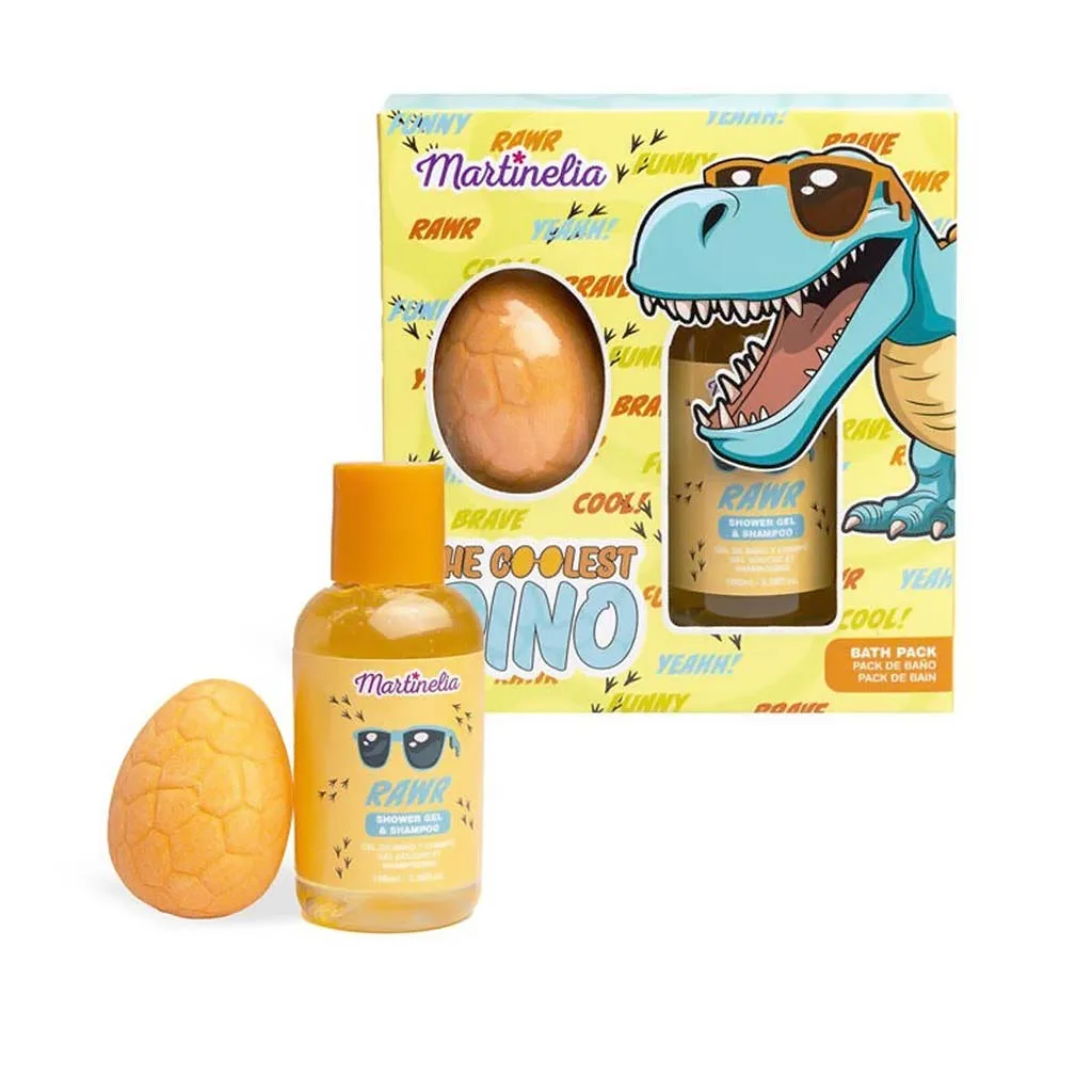 Martinelia The Coolest Dino Mini Bath Set II - Παιδικό Σετ Μπάνιου 13 x 14 x 4,5cm