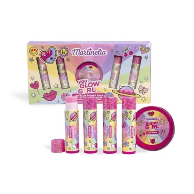 Martinelia Super Girl Lip Balm Power Pack Lipbalm 4 x 3,5gr & 1 x 10gr Ηλικίές 3+