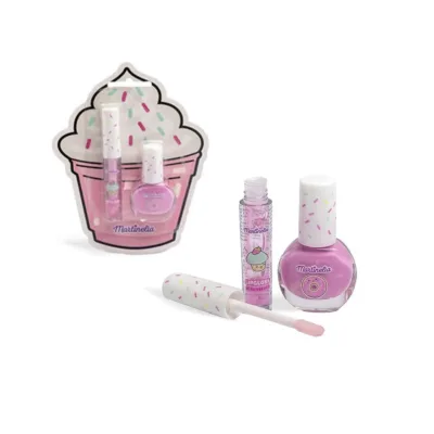 Martinelia Yummy Sweet Mini Nail & Lip Set - Βερνίκι 3.5ml & Lip Gloss 0.8ml