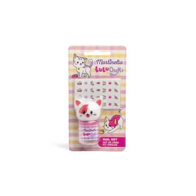 Martinelia Lulu & Duki Nail Polish & Stickers Βερνίκι Νυχιών Ροζ 3,5ml & Αυτοκόλλητα
