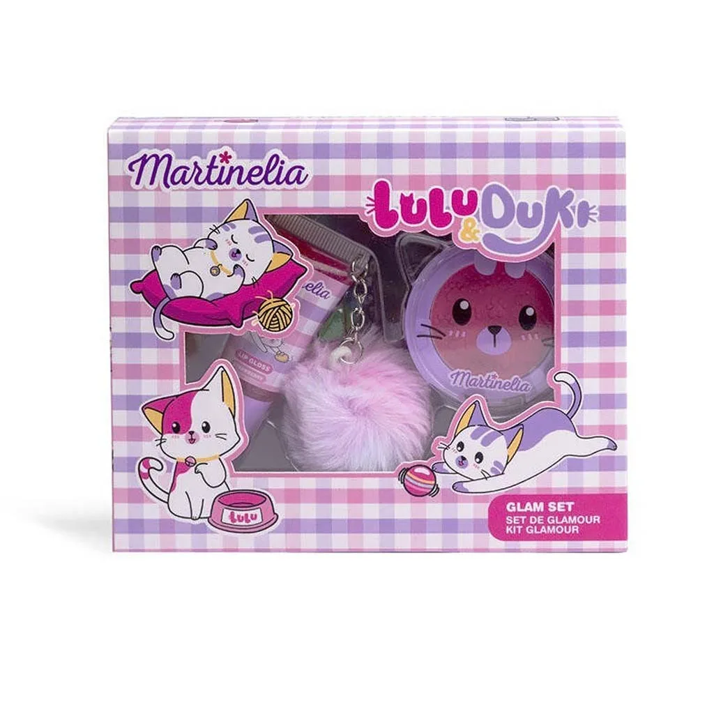 Martinelia Lulu & Duki Glam Set - Lip Gloss Μπρελόκ 6ml & Ρουζ 2gr Ηλικίες 3+