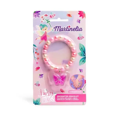 Martinelia Fairy Things Enchanted Bracelet Lip Gloss Strawberry, Lip Gloss Πεταλούδα 0,8gr & Βραχιολάκι Ηλικίες 3+