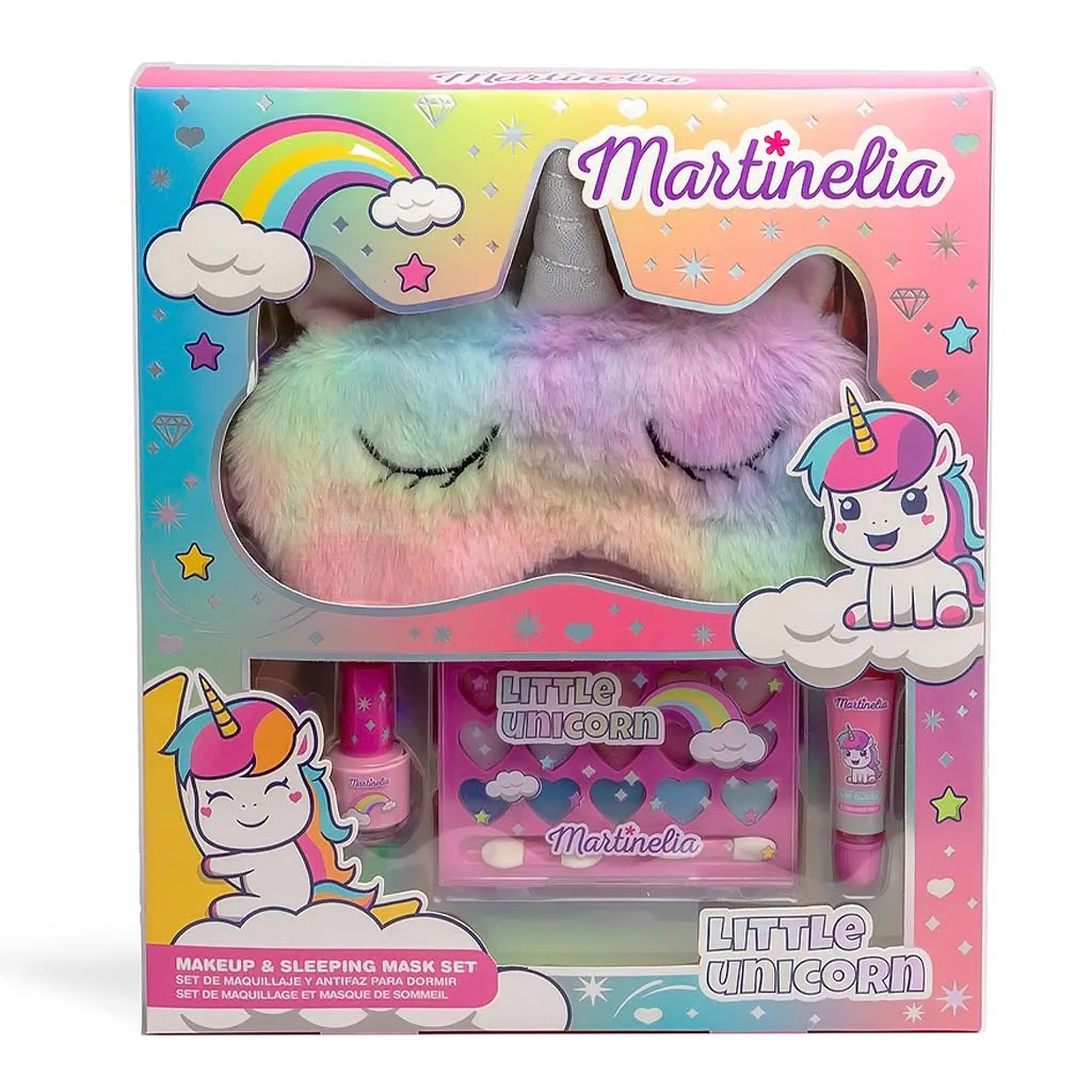 Martinelia Little Unicorn Makeup & Sleeping Mask Set II - Παιδικό Σετ Ομορφίας 25 x 29 x 3,5cm