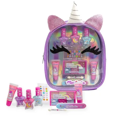 Martinelia Little Unicorn Beauty Backpack Set II - Σετ Καλλυντικών Για Κορίτσια W18 x H20 x D4cm