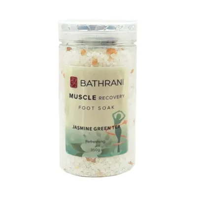 Bathrani Muscle Recovery Foot Soak Bath Salts Jasmine Green Tea Άλατα για Ποδόλουτρο Γιασεμί & Πράσινο Τσάι 350gr