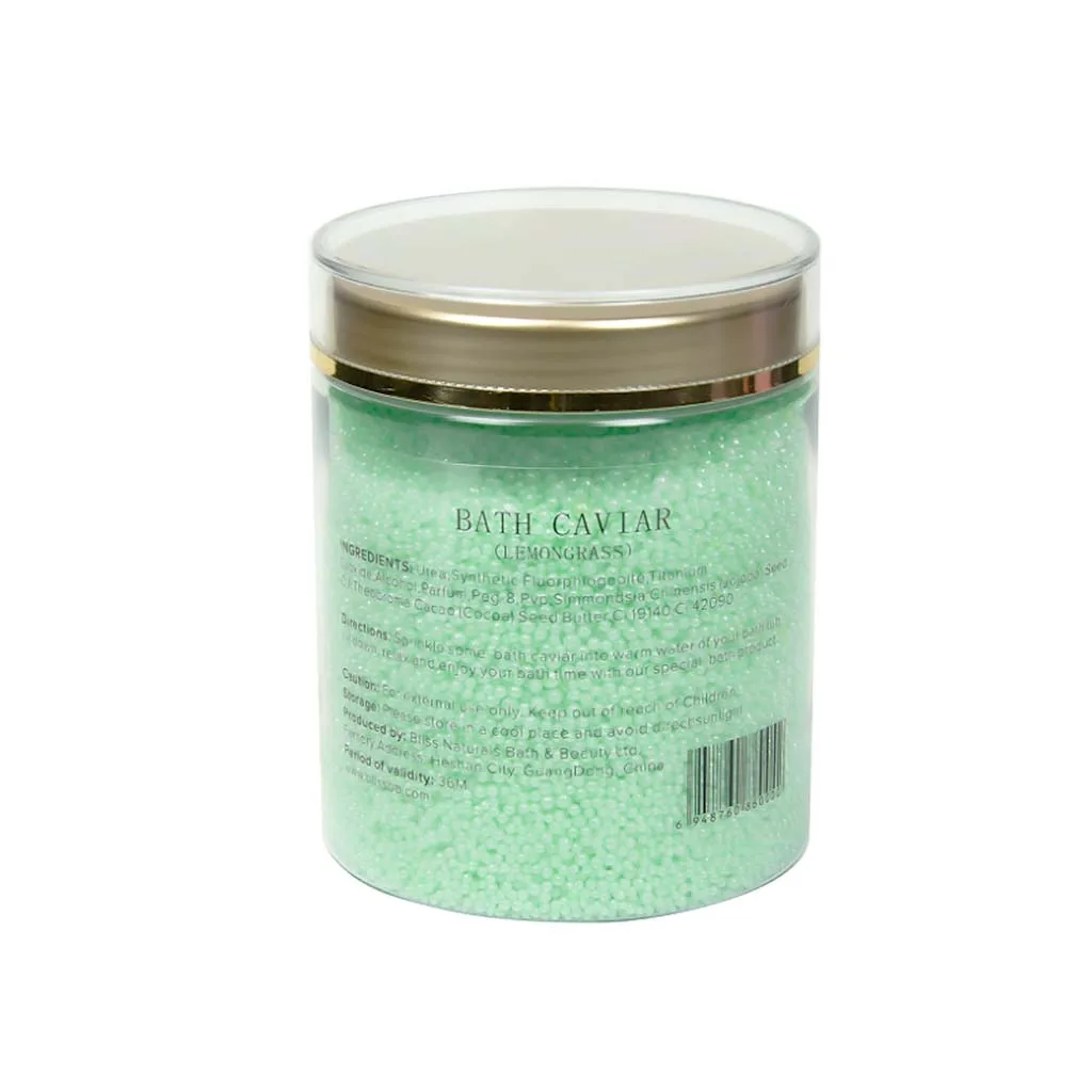 Cherryrain Bath Caviar Salts Lemongrass Άλατα Μπάνιου Πέρλες Λεμονόχορτο 360gr