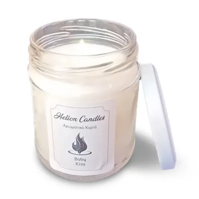 Helion Candles Χειροποίητο Αρωματικό Κερί Baby Kiss με Άρωμα Πούδρα 212ml