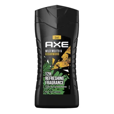 Axe Wild Mojito 5 in 1 Body, Face, Hair, Beard, Underarms Wash 12H Long Lasting Fragrance 250ml