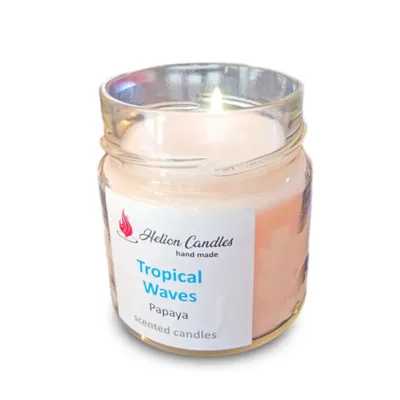 Helion Candles Scented Candles Χειροποίητο Αρωματικό Κερί Tropical Waves με Παπάγια 212ml