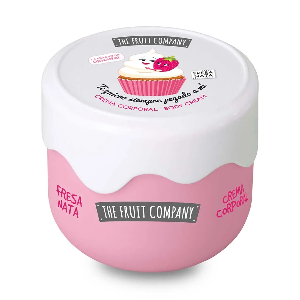 The Fruit Company Silk Effect Body Cream Vegan Κρέμα Σώματος Κρέμα Φράουλα 200ml