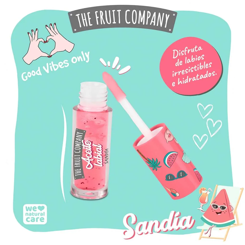 The Fruit Company Hydrating Lip Oil Watermelon, Καρπούζι 3,6ml The Fruit Company Hydrating Lip Oil Watermelon, Καρπούζι 3,6ml