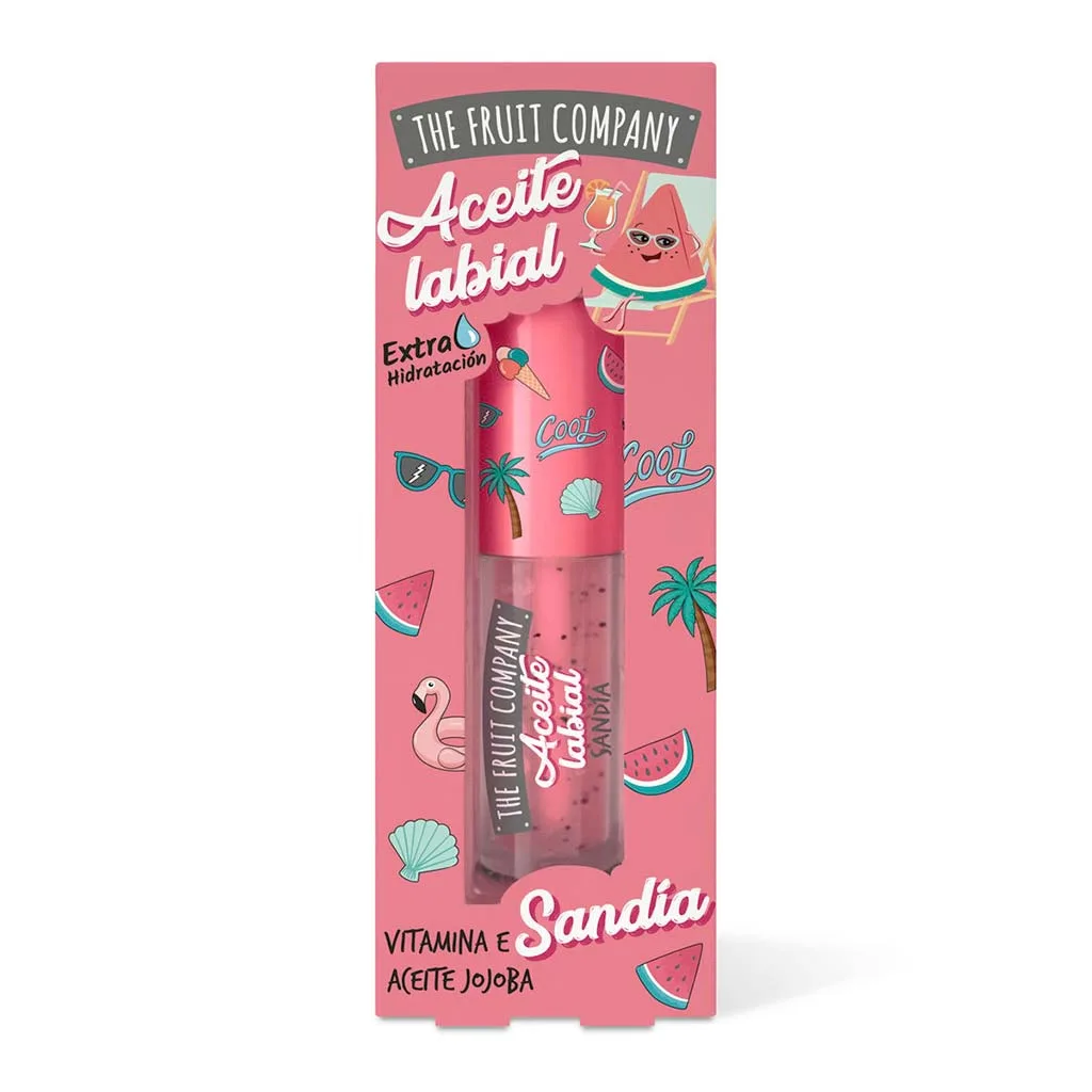 The Fruit Company Hydrating Lip Oil Watermelon, Καρπούζι 3,6ml