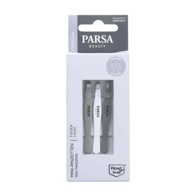 PARSA Beauty Mini Tweezers Set Τσιμπιδάκια Φρυδιών 3pcs