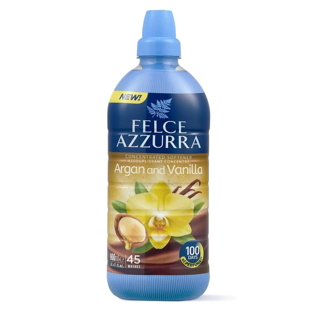 Felce Azzurra Argan & Vaniglia Softener Συμπυκνωμένο Μαλακτικό Ρούχων 900ml