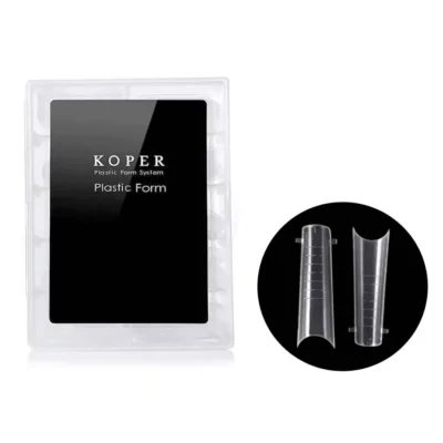 Koper Plastic Form Φόρμες Επιμήκυνσης Νυχιών No7 Square Curved - Dual Forms 120τεμ