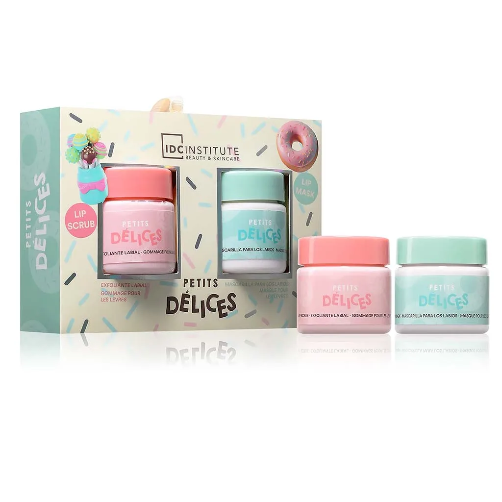 IDC Institute Petits Delices Lip Care Set Σετ Περιποίησης Χειλιών 12,5 x 9,5 x 3,5cm 2pcs