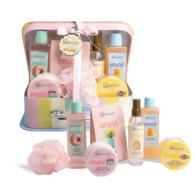 IDC Petits Delices Case Set , Σετ Δώρου Μπάνιου σε Βαλιτσάκι W25,5 x H22 x D17,5cm 8pcs
