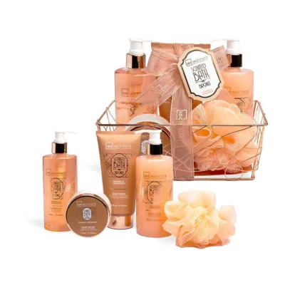IDC Scented Bath Bronze Metallic Set Orange & Cinnamon - Σετ Μπάνιου 21 x 17,5 x 11,5cm 6pcs