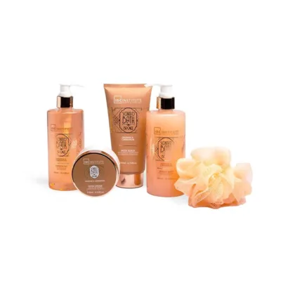 IDC Scented Bath Bronze Metallic Set Orange & Cinnamon - Σετ Μπάνιου 21 x 17,5 x 11,5cm 6pcs