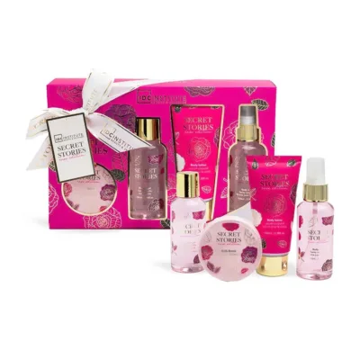 IDC Secret Stories Rose Edition Bath & Perfume Set Σετ Δώρου W24,5 x H16 x D4,7cm 4pcs