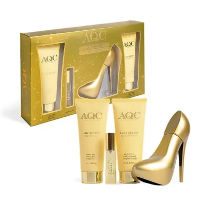 AQC Fragraces Lady Secret Gold Edition Perfume Set 4pcs 35 x 21 x 6cm