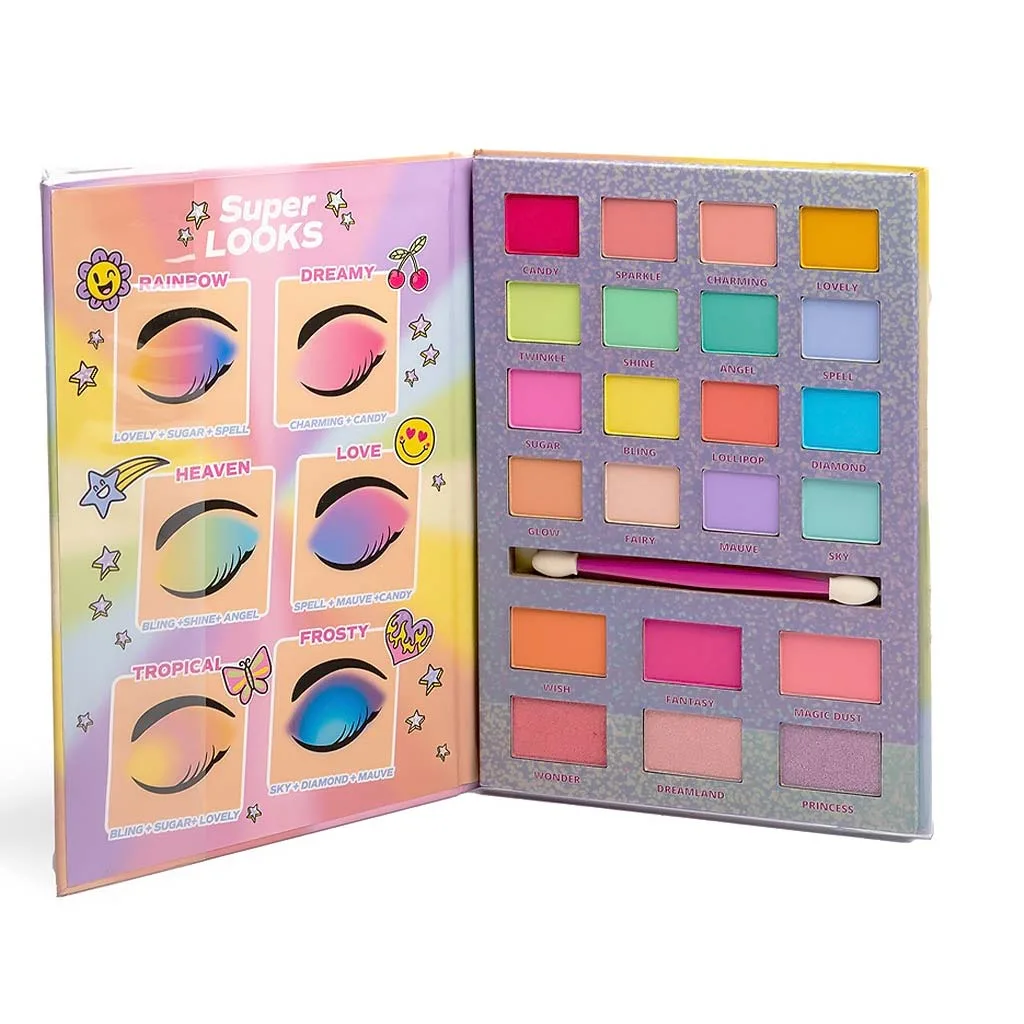 Martinelia Super Girl Ultimate Glam Makeup Palette Book Παιδική Παλέτα Μακιγιάζ 21 x 14,5 x 1cm