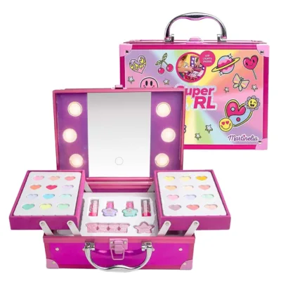 Martinelia Super Girl 2 Level Led Beauty Case - Φωτειζόμενο Παιδικό Βαλιτσάκι Μακιγιάζ 25 x 18 x 10,5cm