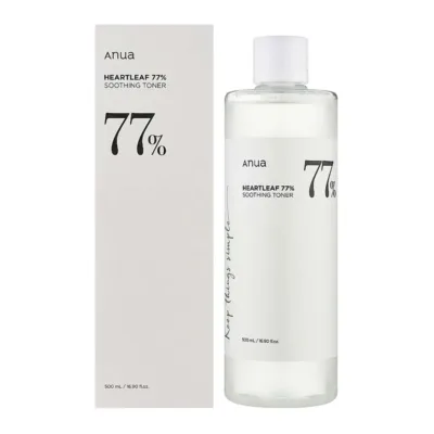 Anua Heartleaf 77% Soothing Toner, Ενυδατικό & Καταπραϋντικό Τόνερ με εκχύλισμα Heartleaf 500ml