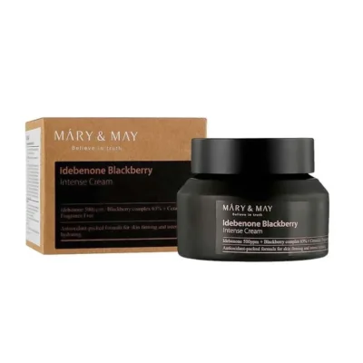 Mary & May Idebenone Blackberry Intense Cream Κρέμα Ενδυνάμωσης του Δέρματος & Σύσφιξης 70gr