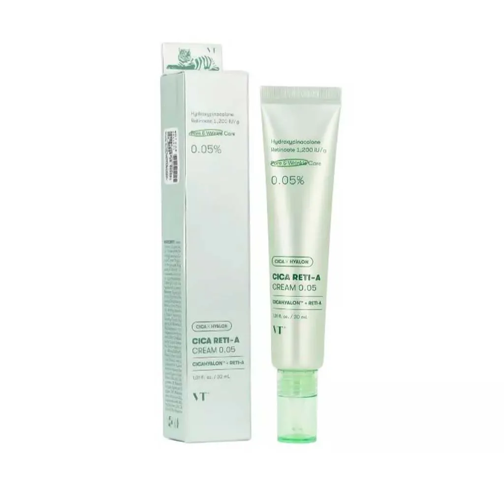 VT Cosmetics Cica Reti-A 0.05 Retinol Face Cream Κρέμα Προσώπου με Ρετινόλη Αντιρυτιδική & Για Δέρμα με Ακμή 30ml