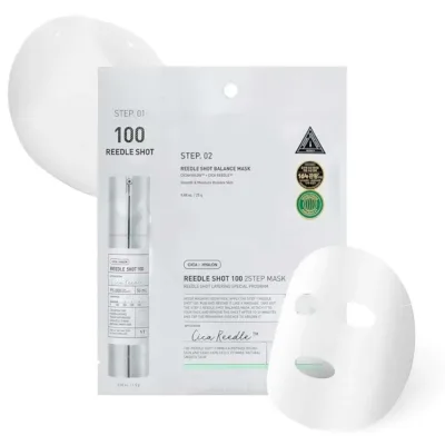 VT Cosmetics Reedle Shot 100 2-Stage Mask Μάσκα Σύσφιξης με Σύμπλεγμα Cica Reedle 1τεμ