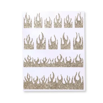 Joyful Nail Stickers Gold Flame Διακοσμητικά Αυτοκόλλητα Νυχιών Χρυσή Φωτιά