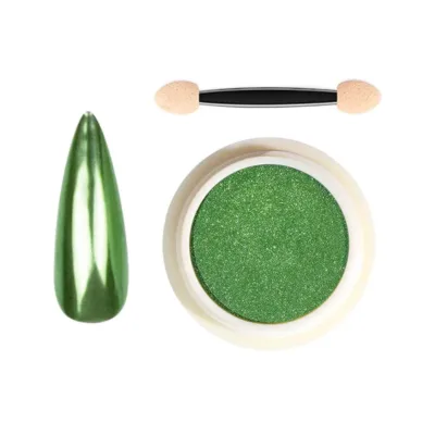Vicky Nail Pigment Green Powder Διακοσμητική Σκόνη Νυχιών Mirror Effect Πράσινο 8gr