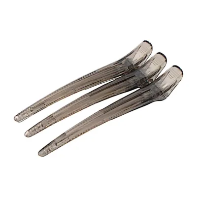Kika Hair Styling Clips Σετ Κλιπ Μαλλιών Ημιδιάφανα Γκρι 3τεμ