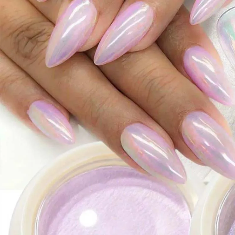 Vicky Nail Pigment Aurora Powder Διακοσμητική Σκόνη Νυχιών Mirror Effect Φωτεινό Λιλά 8gr